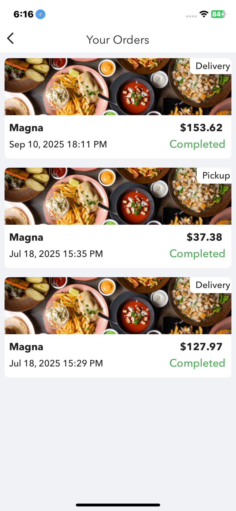 MasalaDish order confirmed screen